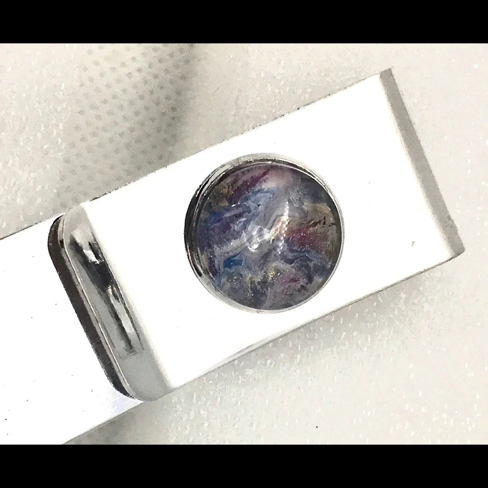 Handmade money clip silver plated